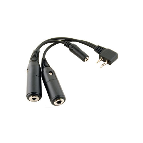 Adaptador ICOM OPC-499 a Dual Plug para Headsets de Aviación