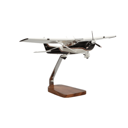Cessna® 182 Skylane Clear Canopy Edición Limitada Modelo Grande de Caoba - Aero Tienda