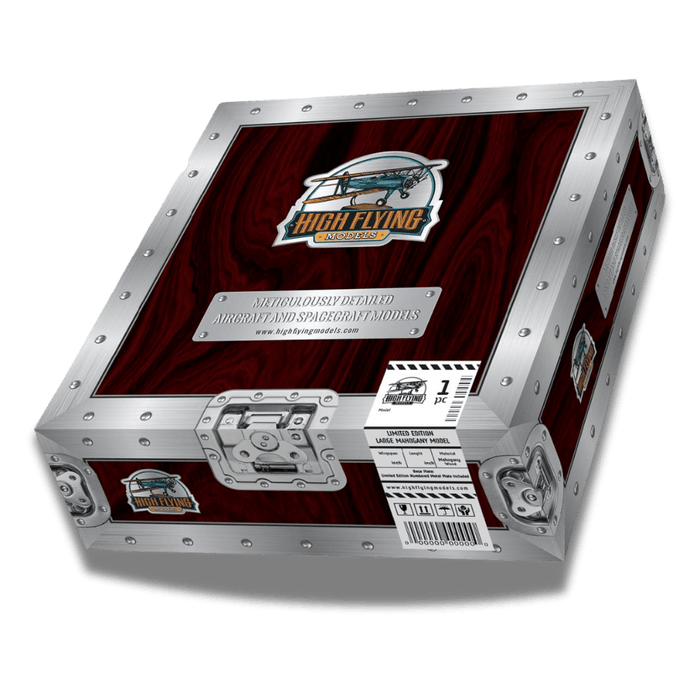 Caja de envío de High Flying Models, render del fabricante