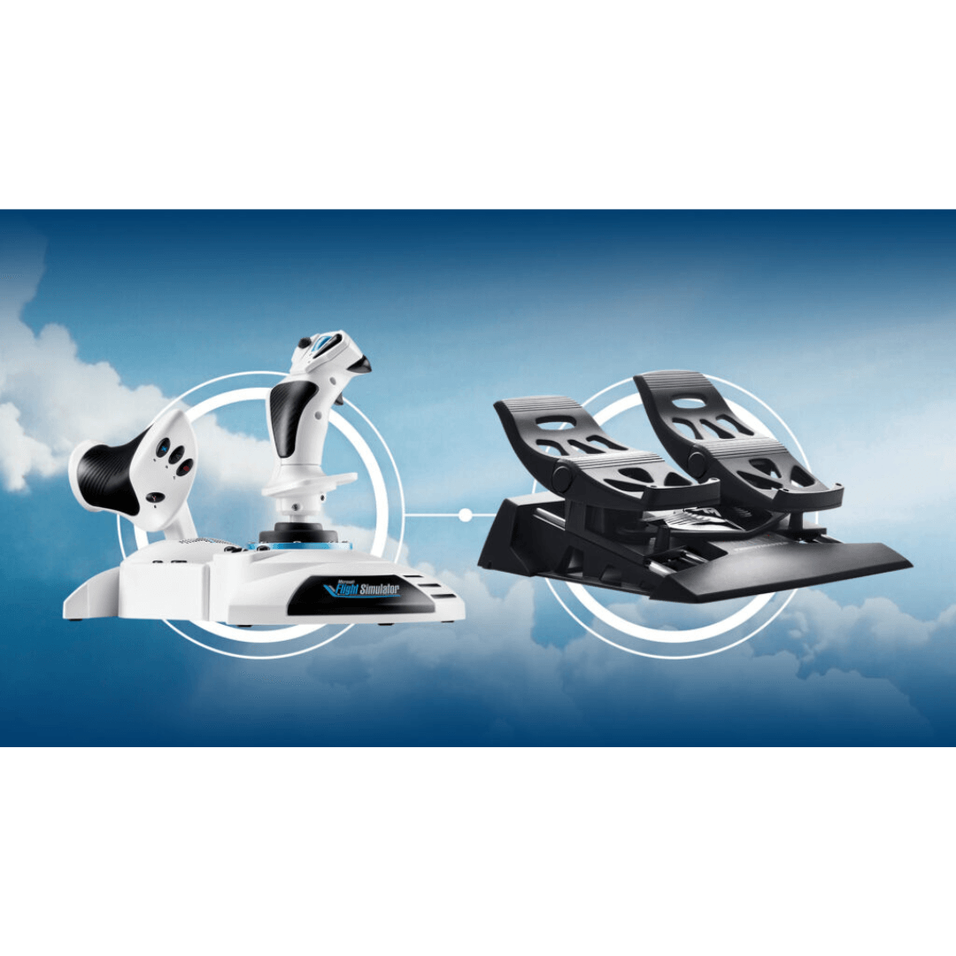 Simulador Joystick & Acelerador Hotas Edicion Microsoft Blanco | Xbox, Pc - Aero Tienda