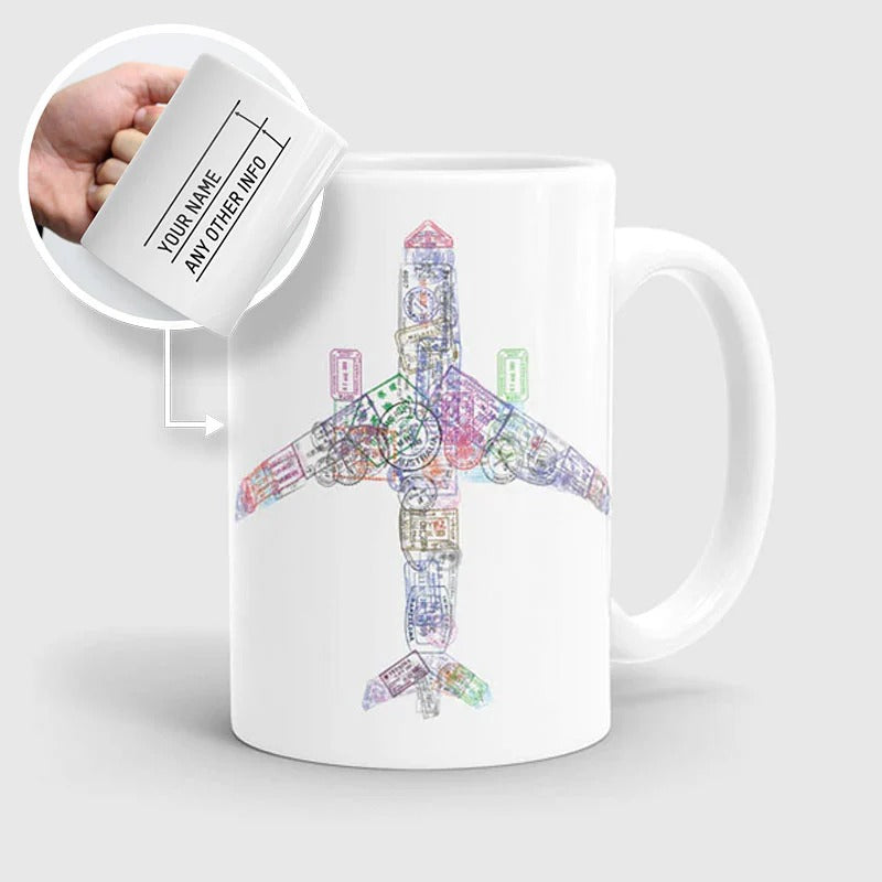 Sellos de avión - Taza