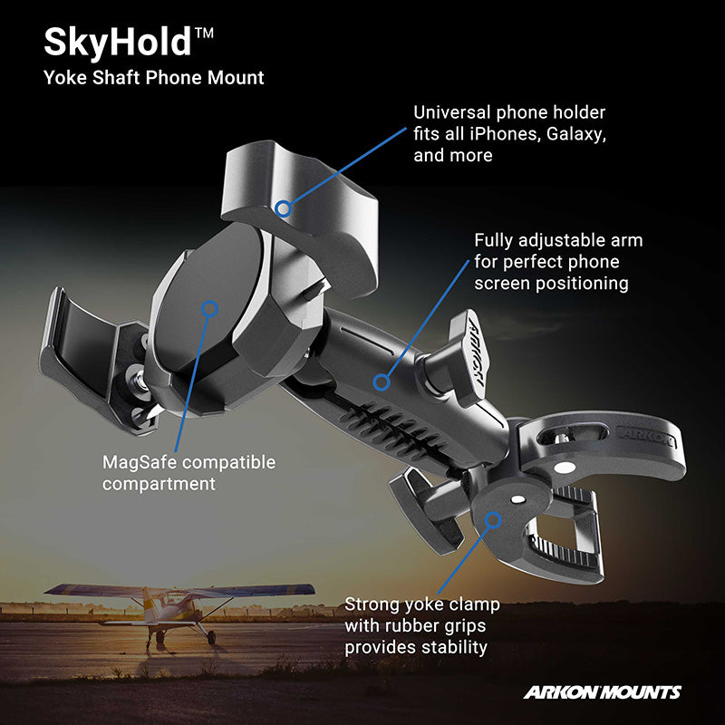 Soporte para teléfono Arkon SkyHold™ Yoke - vista 10 - Aero Tienda