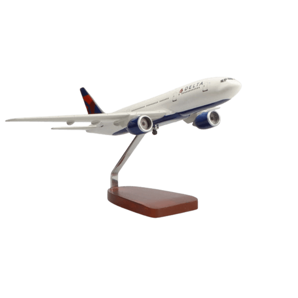 Boeing™ 777-200lr Delta Air Lines Edición Limitada Modelo Grande de Caoba - Aero Tienda