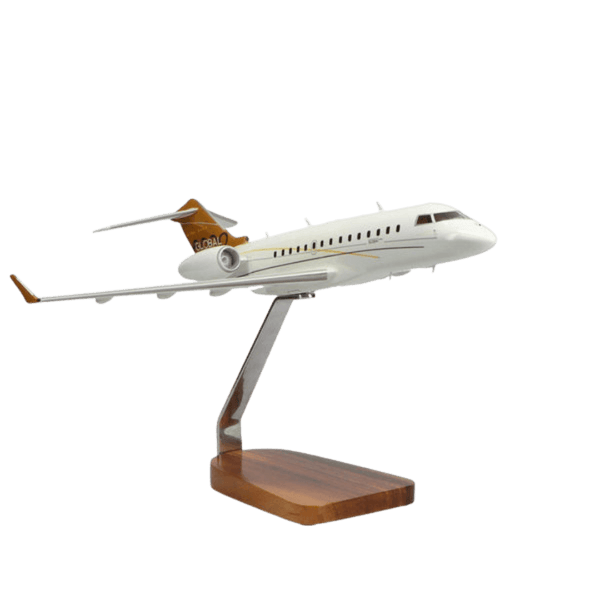 Bombardier Global Express Clear Canopy Edición Limitada Modelo Grande en Caoba - Aero Tienda