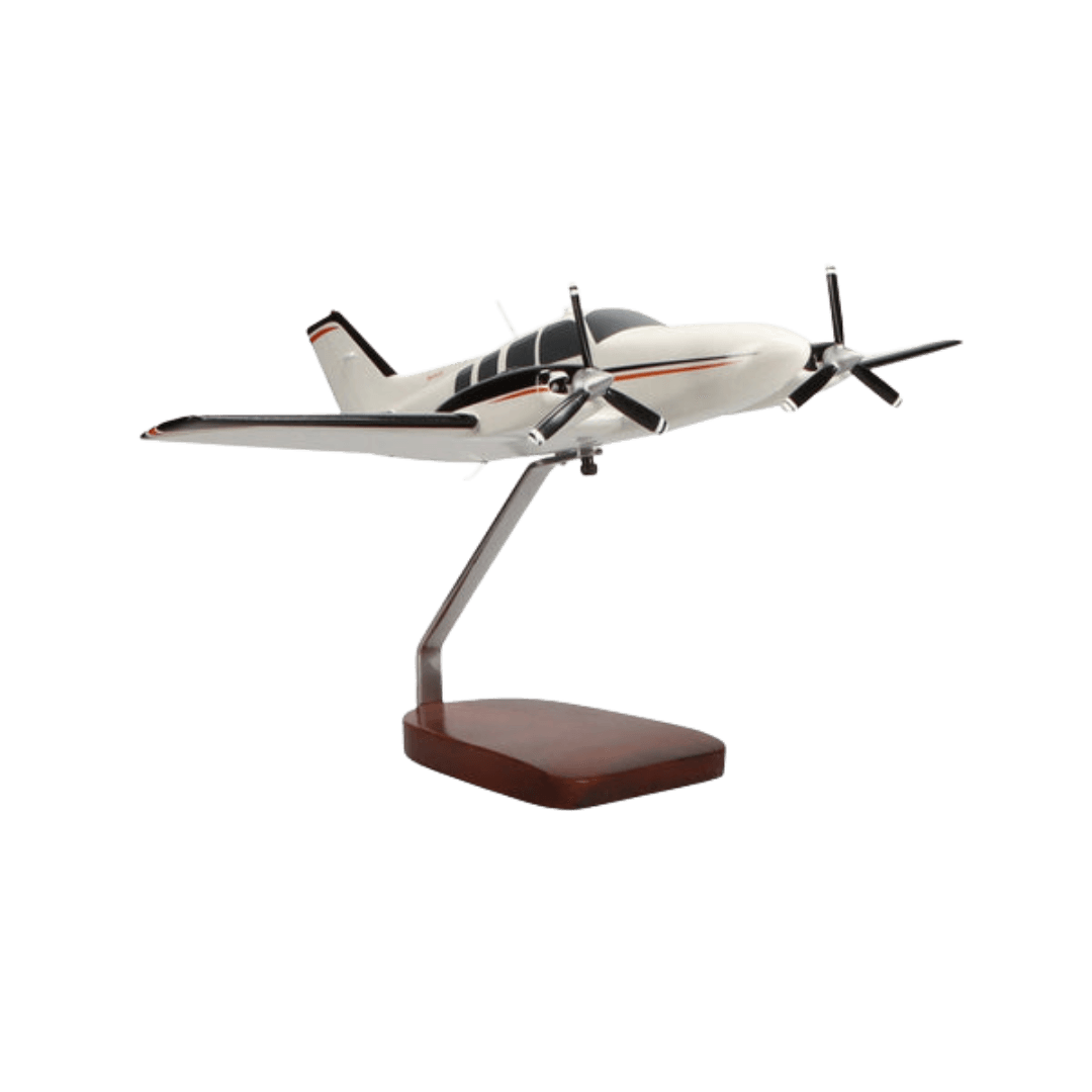 Beechcraft® Baron G58 (rojo/negro) Modelo Grande de Caoba de Edición Limitada - Aero Tienda