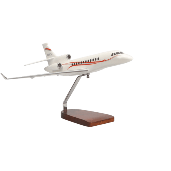 Modelo Dassault Falcon 900 de Edición Limitada de Gran Tamaño en Caoba - Aero Tienda
