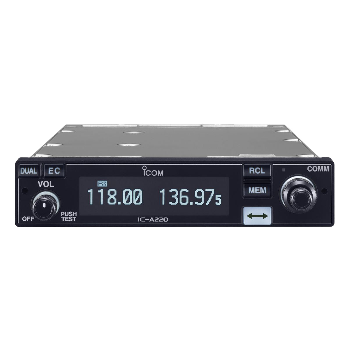 Transceptor VHF de banda aérea Icom IC-A220 para montaje en panel para aeronaves experimentales - Aero Tienda