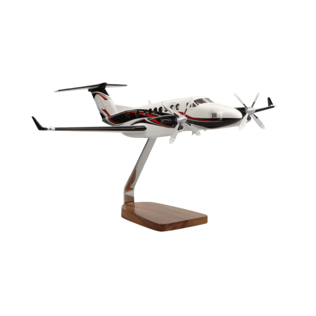 Beechcraft® King Air 360er Modelo Grande de Caoba de Edición Limitada Con Dosel Transparente - Aero Tienda