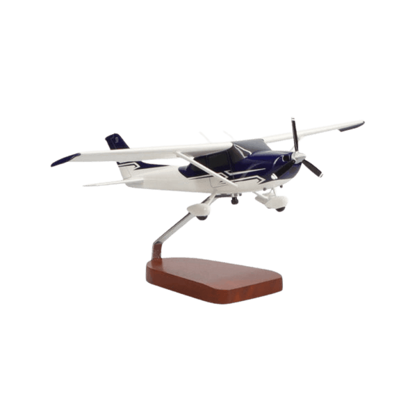 Cessna® 182 Skylane (azul Y Blanco), Modelo Grande de Caoba de Edición Limitada - Aero Tienda