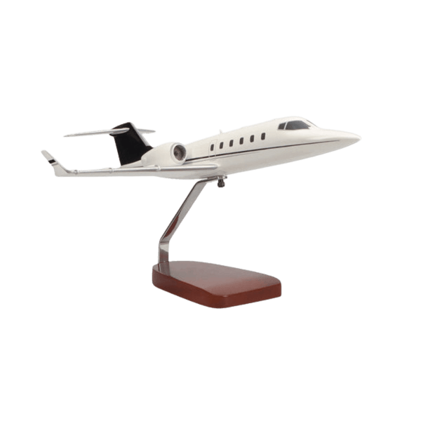 Learjet 60 (negro, Gris) Modelo Grande de Caoba de Edición Limitada - Aero Tienda