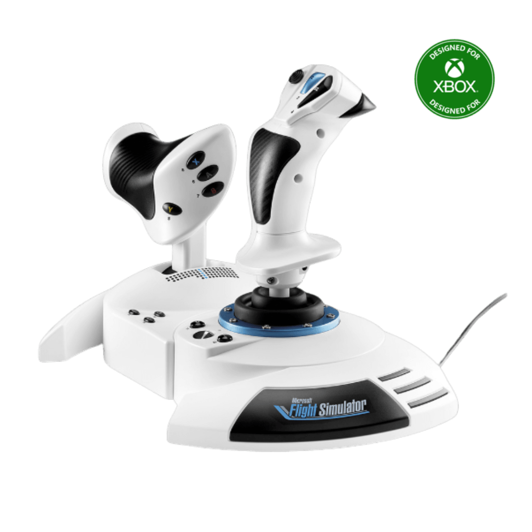 Simulador Joystick & Acelerador Hotas Edicion Microsoft Blanco | Xbox, Pc - Aero Tienda