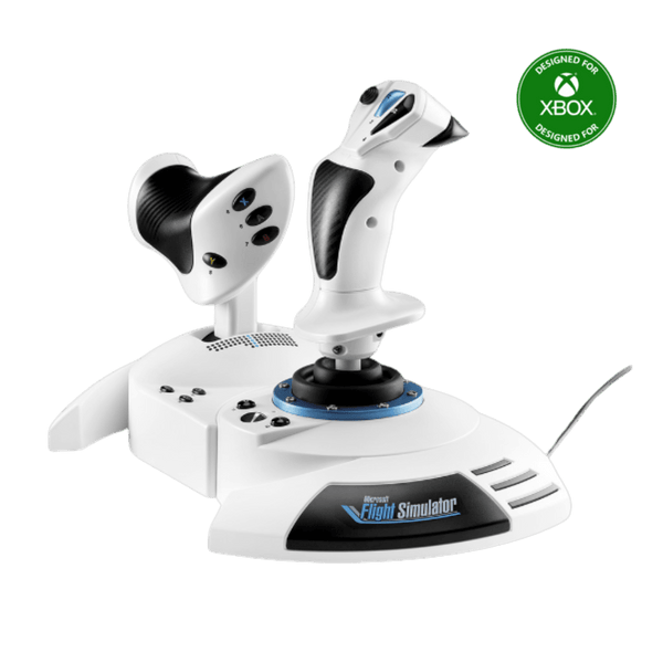 Simulador Joystick & Acelerador Hotas Edicion Microsoft Blanco | Xbox, Pc - Aero Tienda