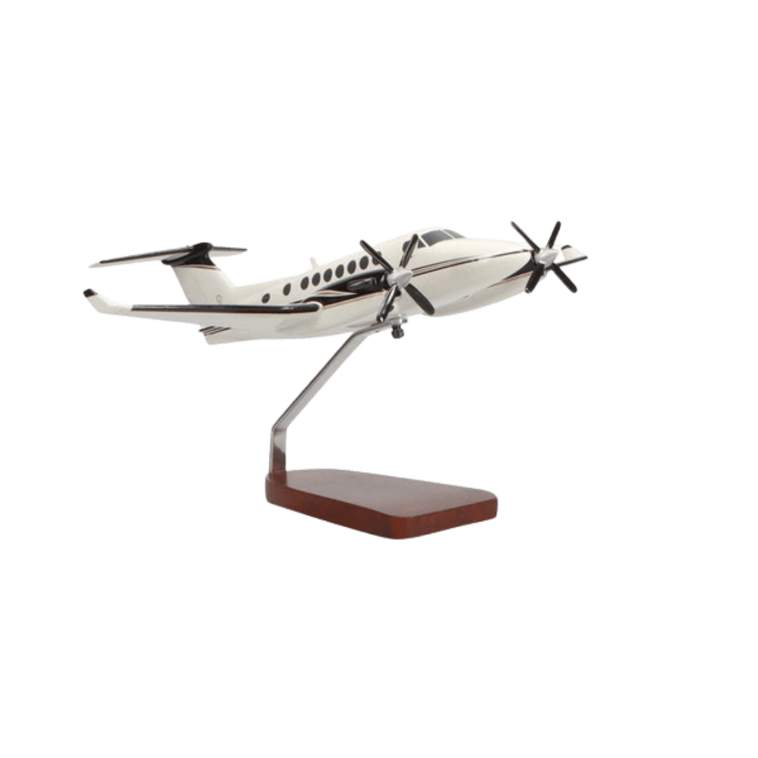 Beechcraft® King Air B-350, Modelo Grande de Caoba de Edición Limitada - Aero Tienda