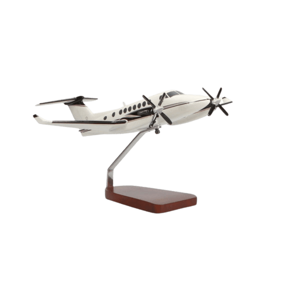 Beechcraft® King Air B-350, Modelo Grande de Caoba de Edición Limitada - Aero Tienda