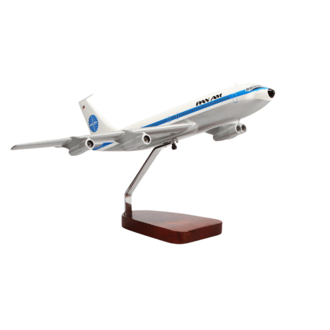 Boeing™ 707-320 Pan American Edición Limitada Modelo Grande de Caoba - Aero Tienda