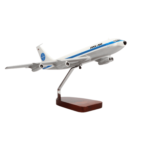 Boeing™ 707-320 Pan American Edición Limitada Modelo Grande de Caoba - Aero Tienda