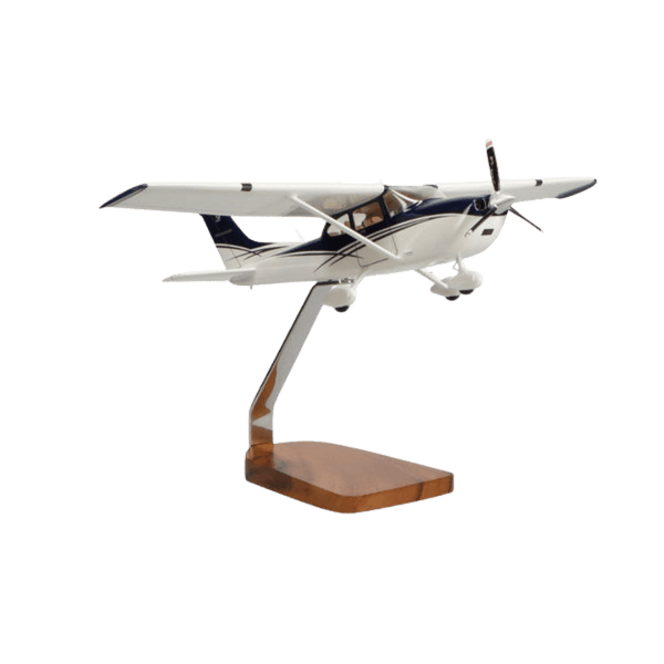 Modelo Grande de Caoba de Edición Limitada Con Cubierta Transparente Cessna® Turbo Skylane - Aero Tienda
