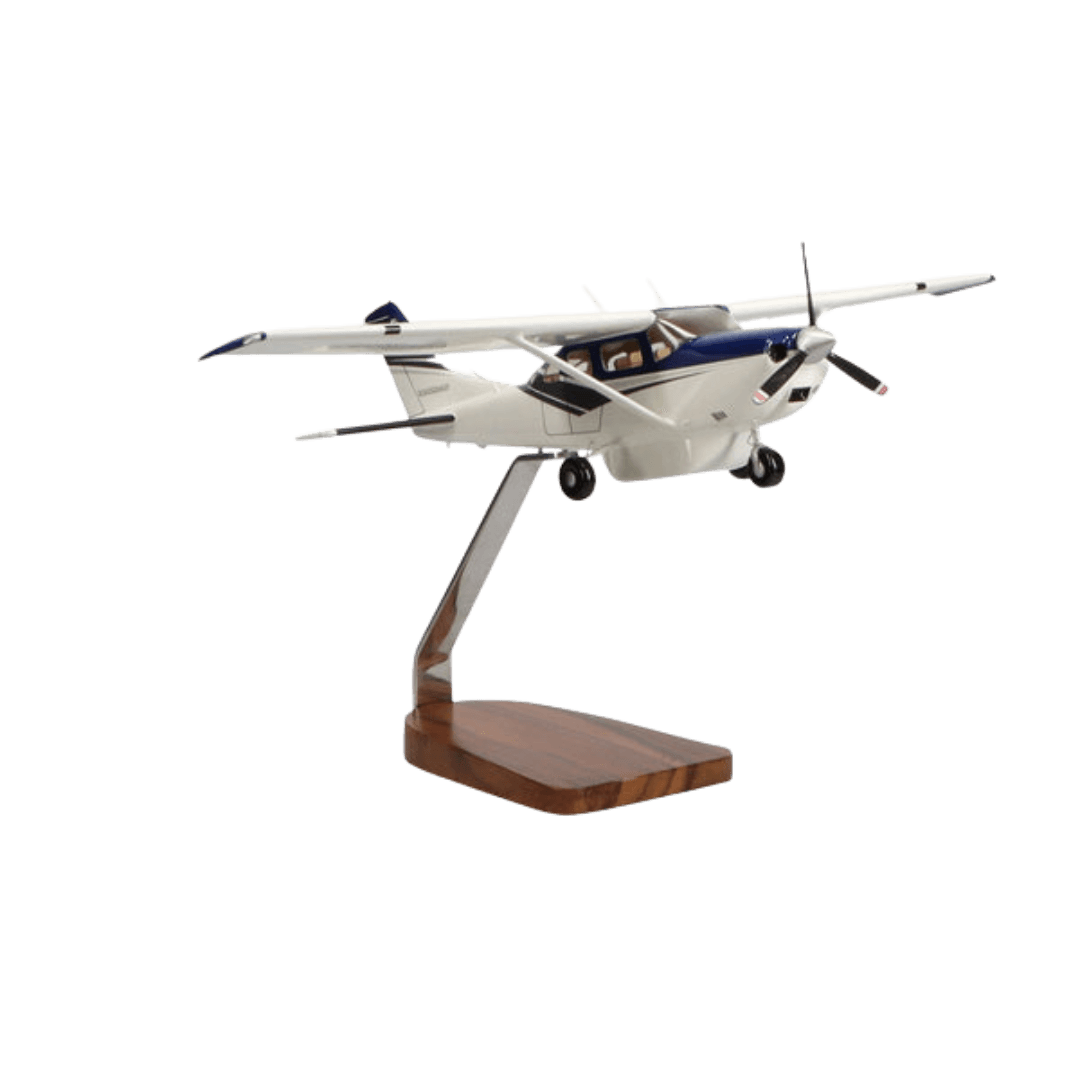Cessna Turbo Stationair Hd Clear Canopy Edición Limitada Modelo Grande de Caoba - Aero Tienda