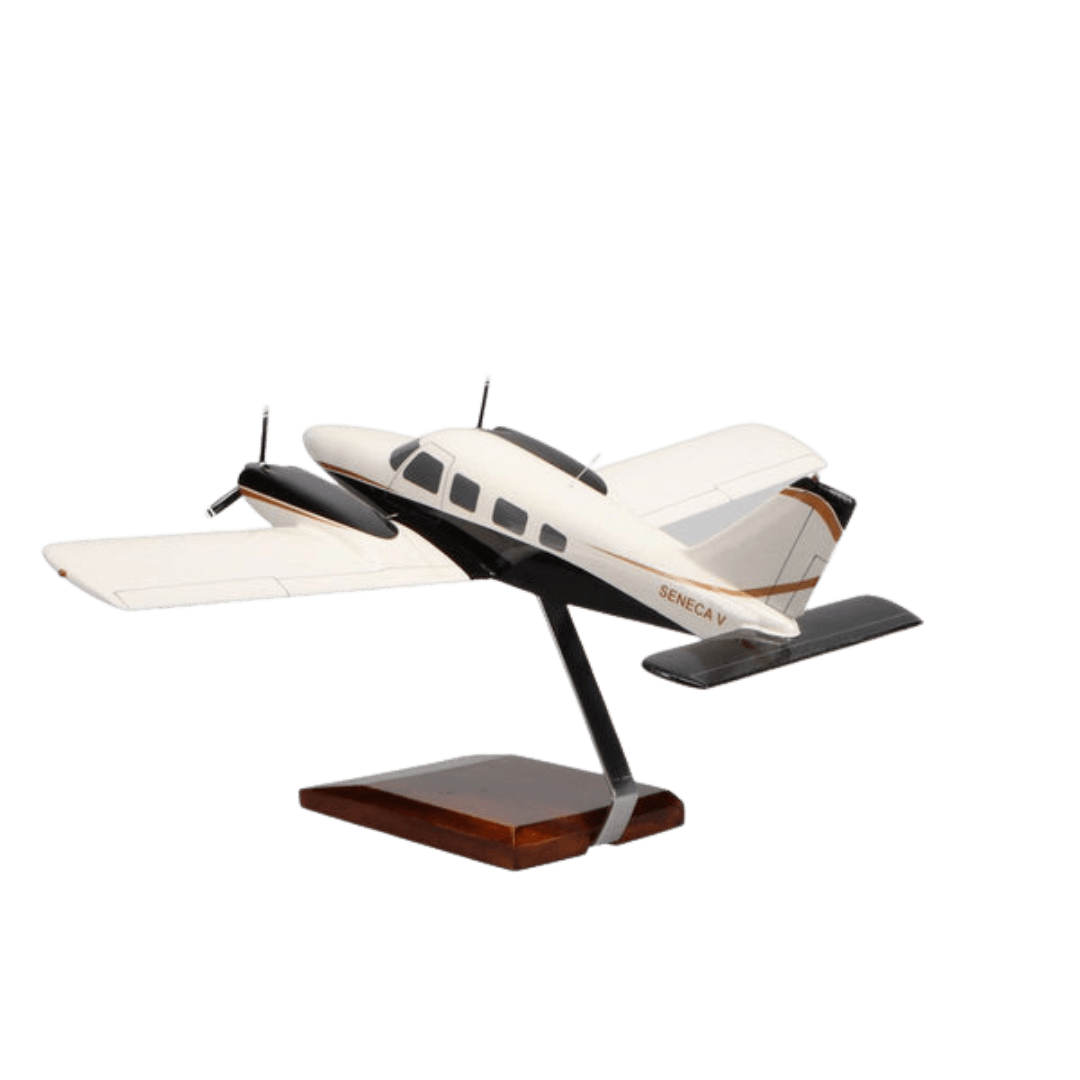 Piper Pa-34 Seneca Edición Limitada Modelo Grande de Caoba - Aero Tienda