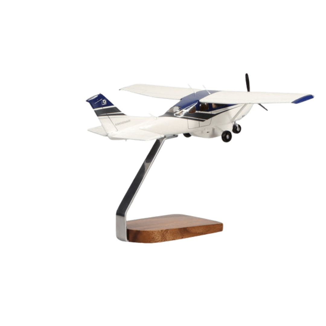 Cessna Turbo Stationair Hd Clear Canopy Edición Limitada Modelo Grande de Caoba - Aero Tienda