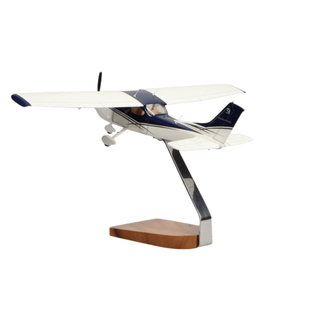 Modelo Grande de Caoba de Edición Limitada Con Cubierta Transparente Cessna® Turbo Skylane - Aero Tienda