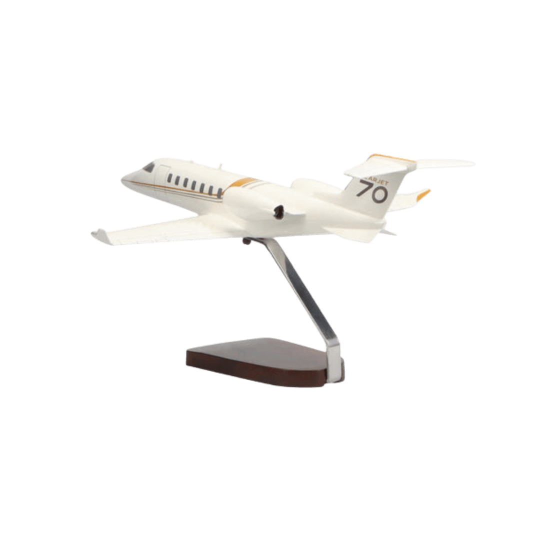 Modelo Grande de Caoba Learjet 70 de Edición Limitada - Aero Tienda