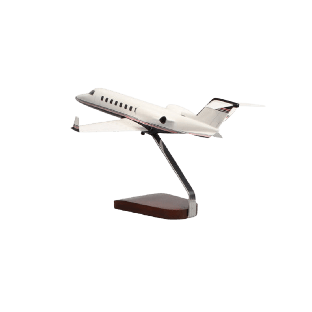 Modelo de Caoba Grande de Edición Limitada Learjet 45 (azul Marino, Rojo) - Aero Tienda