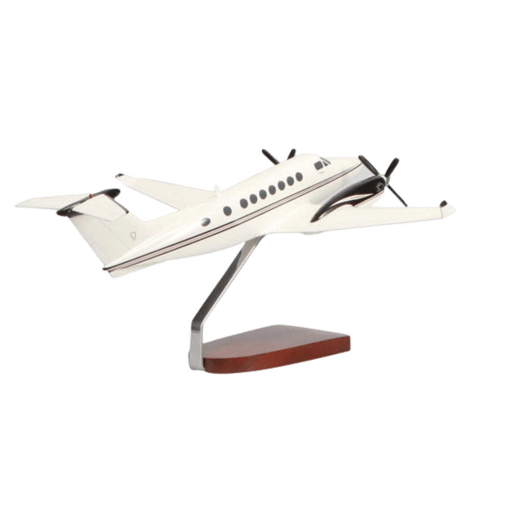 Beechcraft® King Air B-350, Modelo Grande de Caoba de Edición Limitada - Aero Tienda