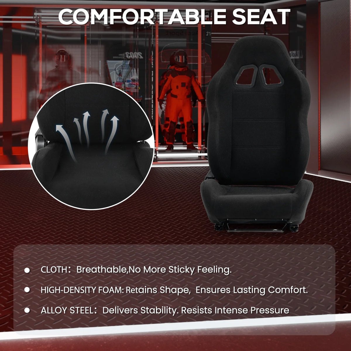 Cabina modular de vuelo Marada | Negro - vista 8 - Aero Tienda