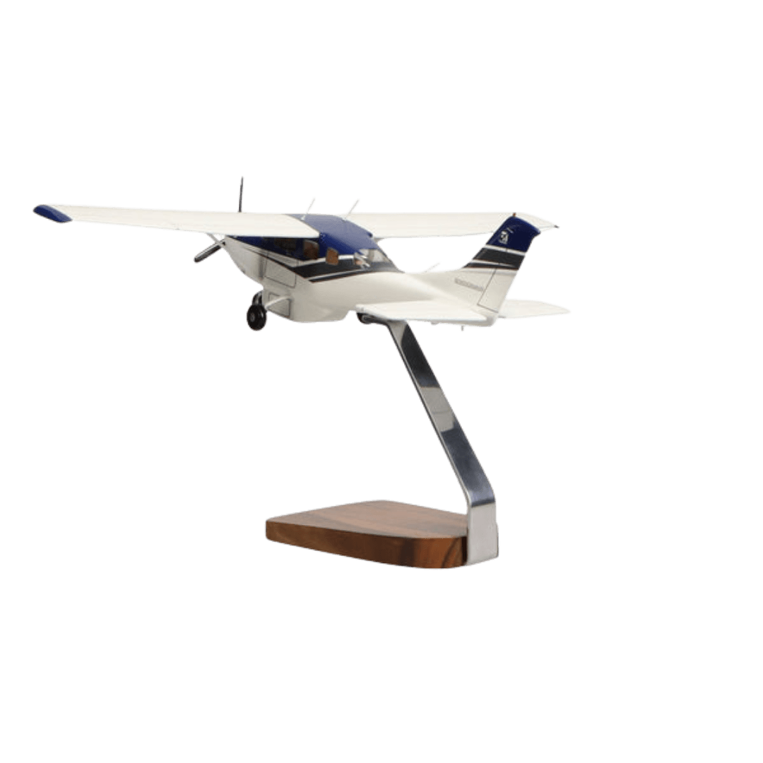 Cessna Turbo Stationair Hd Clear Canopy Edición Limitada Modelo Grande de Caoba - Aero Tienda