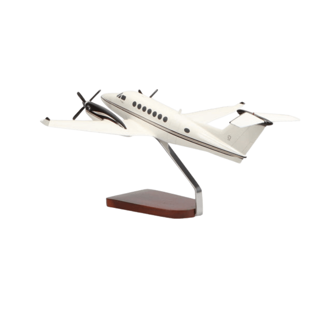 Beechcraft® King Air B-350, Modelo Grande de Caoba de Edición Limitada - Aero Tienda