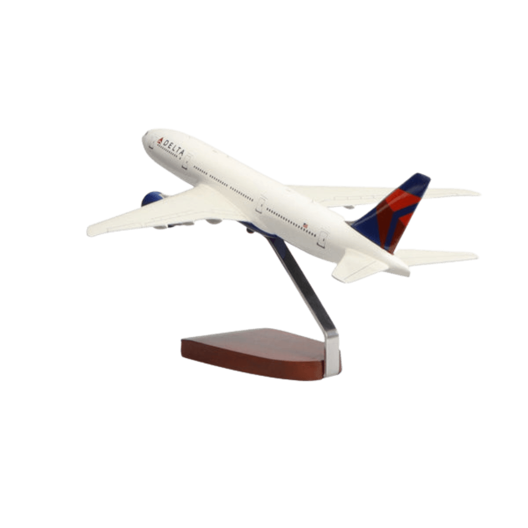 Boeing™ 777-200lr Delta Air Lines Edición Limitada Modelo Grande de Caoba - Aero Tienda