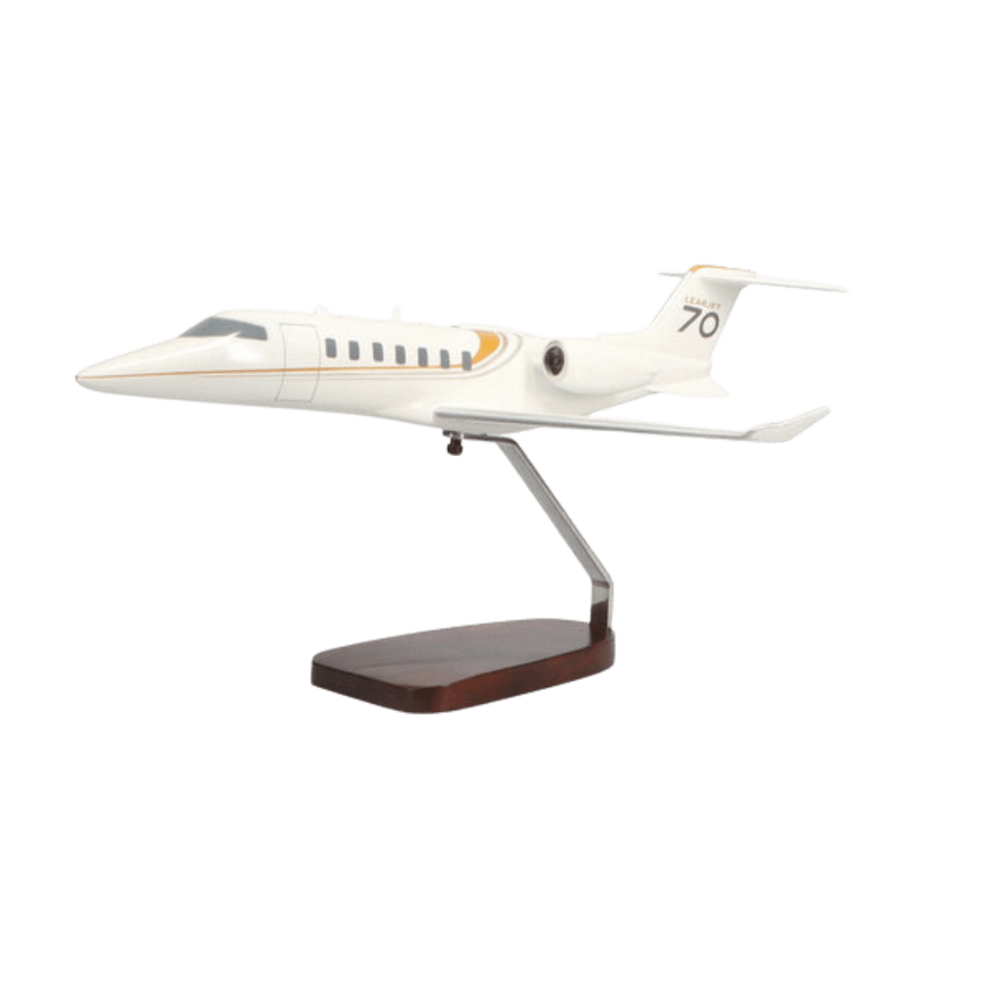 Modelo Grande de Caoba Learjet 70 de Edición Limitada - Aero Tienda