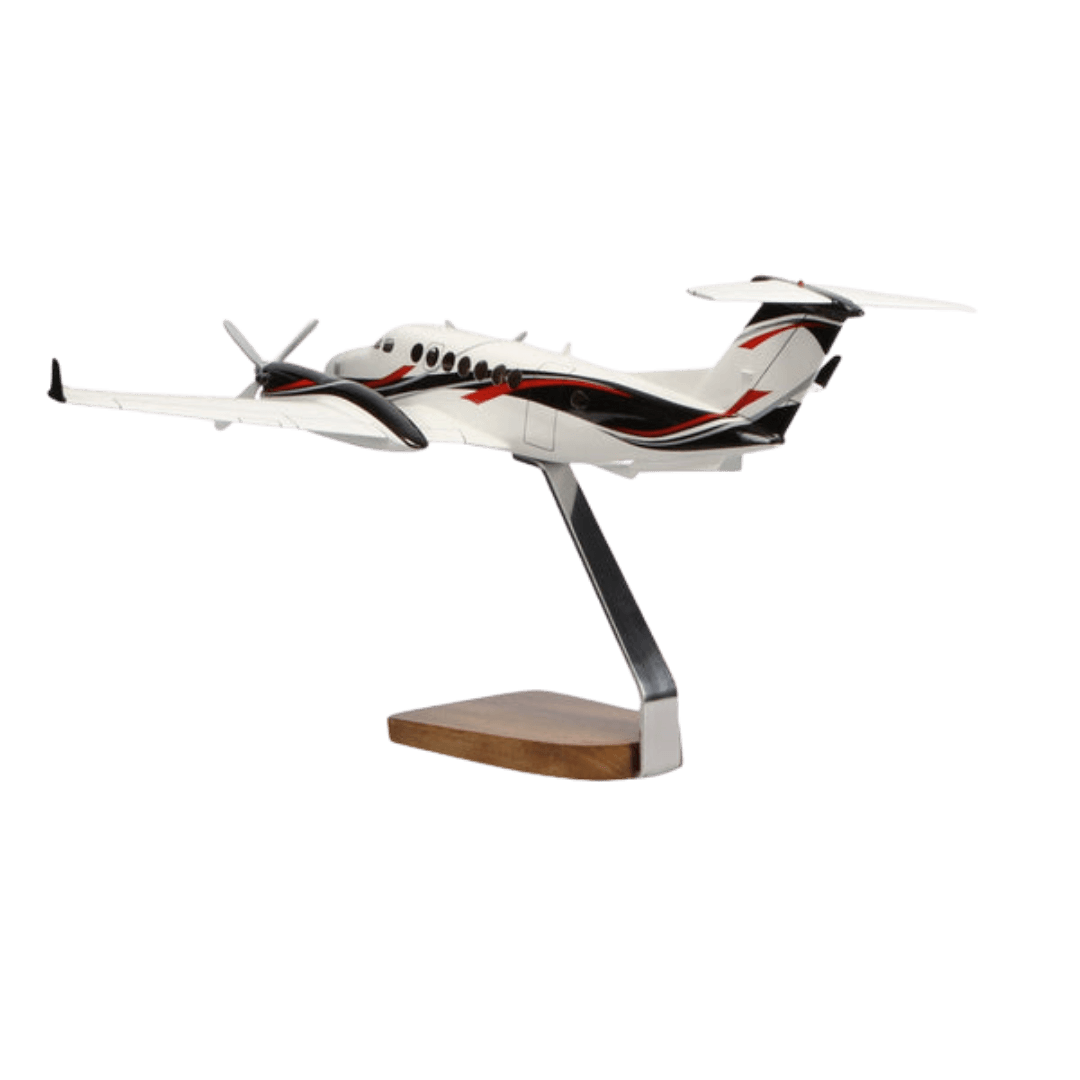 Beechcraft® King Air 360er Modelo Grande de Caoba de Edición Limitada Con Dosel Transparente - Aero Tienda