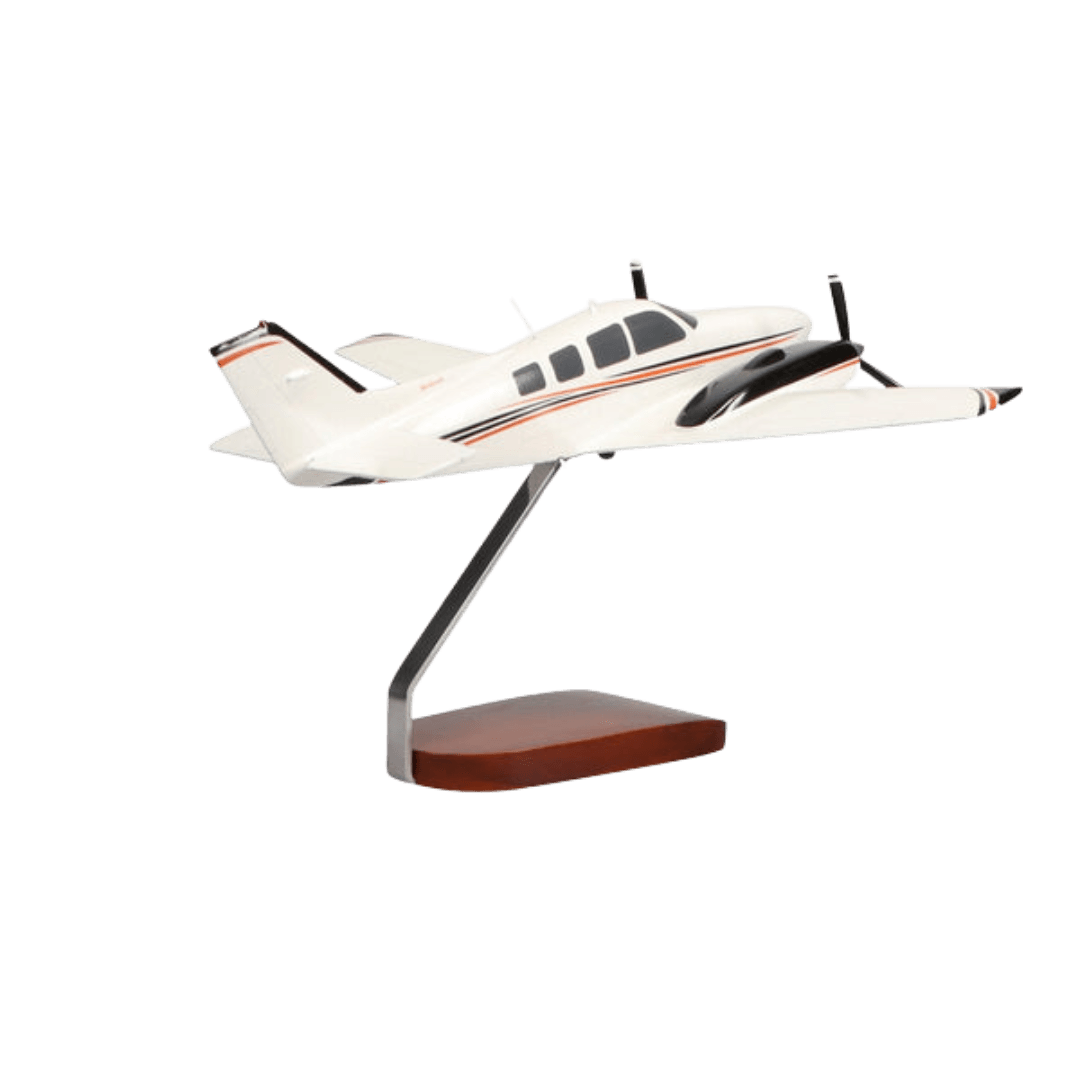 Beechcraft® Baron G58 (rojo/negro) Modelo Grande de Caoba de Edición Limitada - Aero Tienda