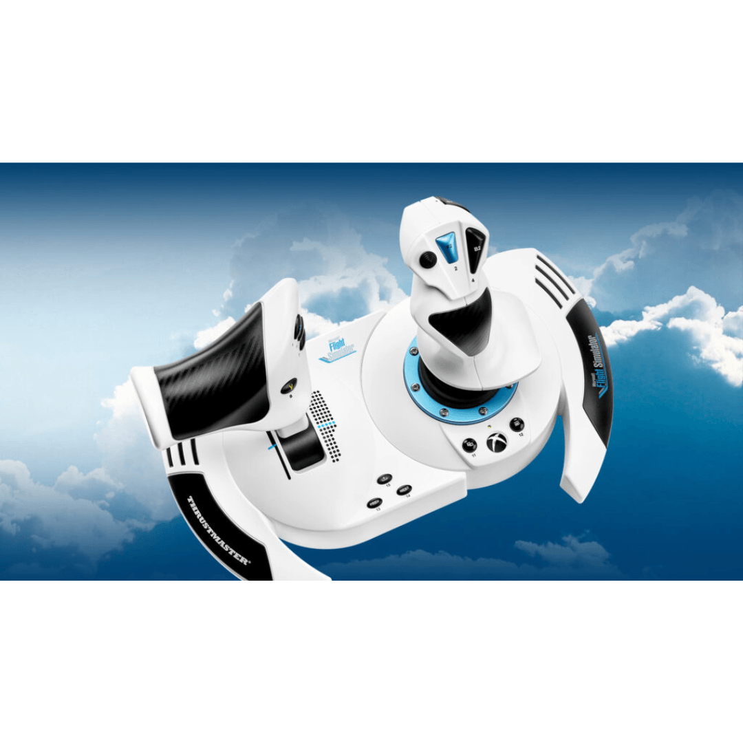 Simulador Joystick & Acelerador Hotas Edicion Microsoft Blanco | Xbox, Pc - Aero Tienda