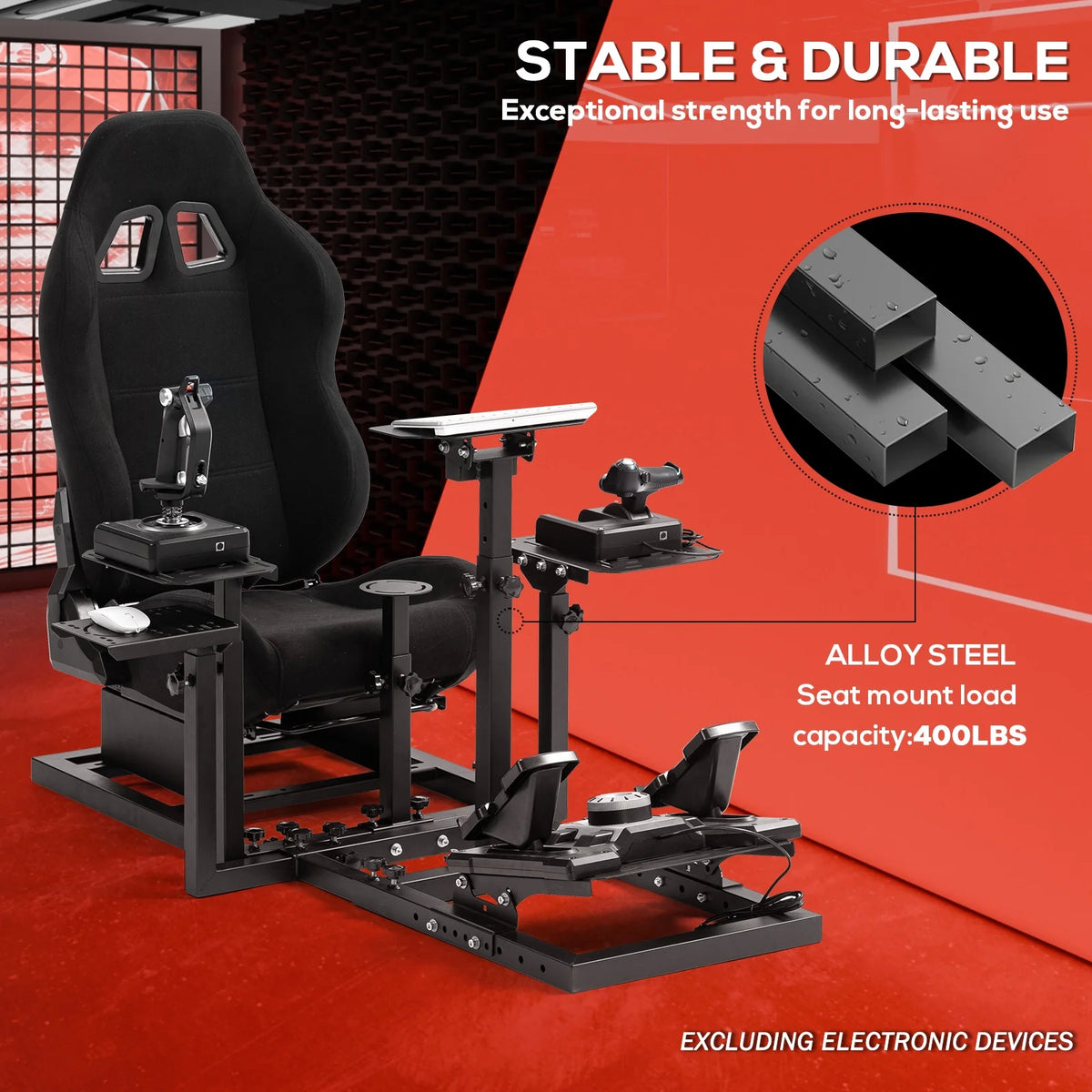 Cabina modular de vuelo Marada | Negro - vista 3 - Aero Tienda