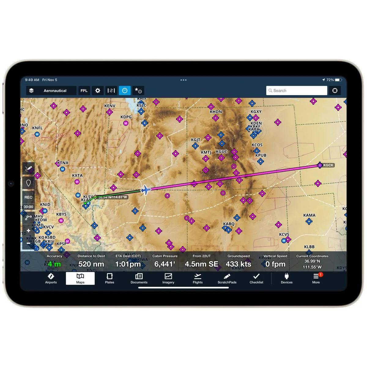 Receptor ADS-B ForeFlight Sentry Plus