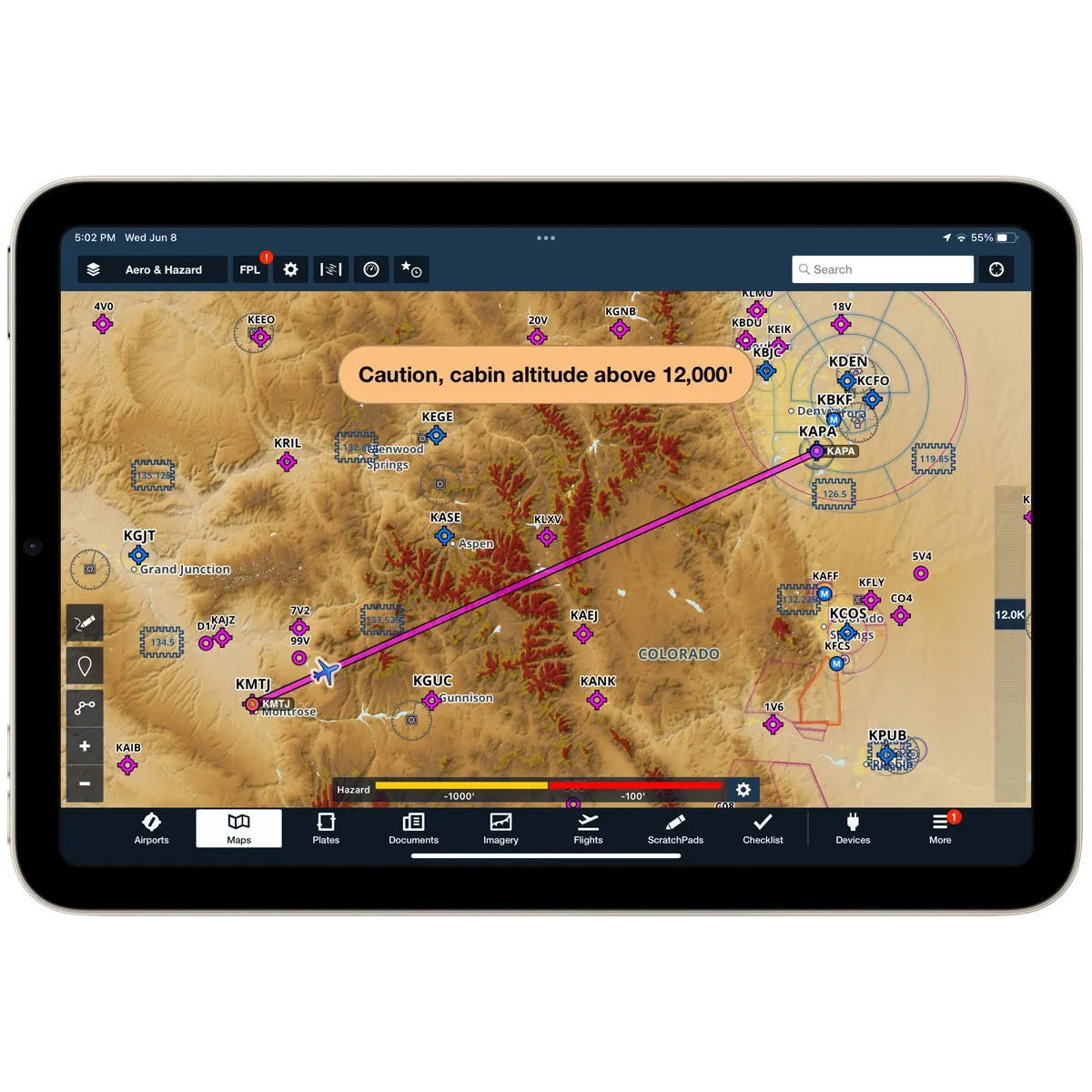 Receptor ADS-B ForeFlight Sentry Plus
