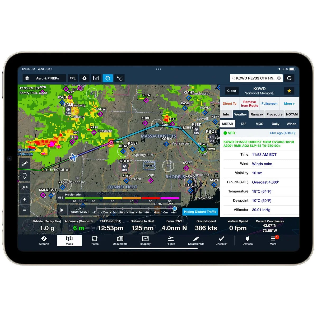 Receptor ADS-B ForeFlight Sentry Plus