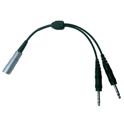 Adaptador de auriculares Fischer (8 Pines) a Dual Plug