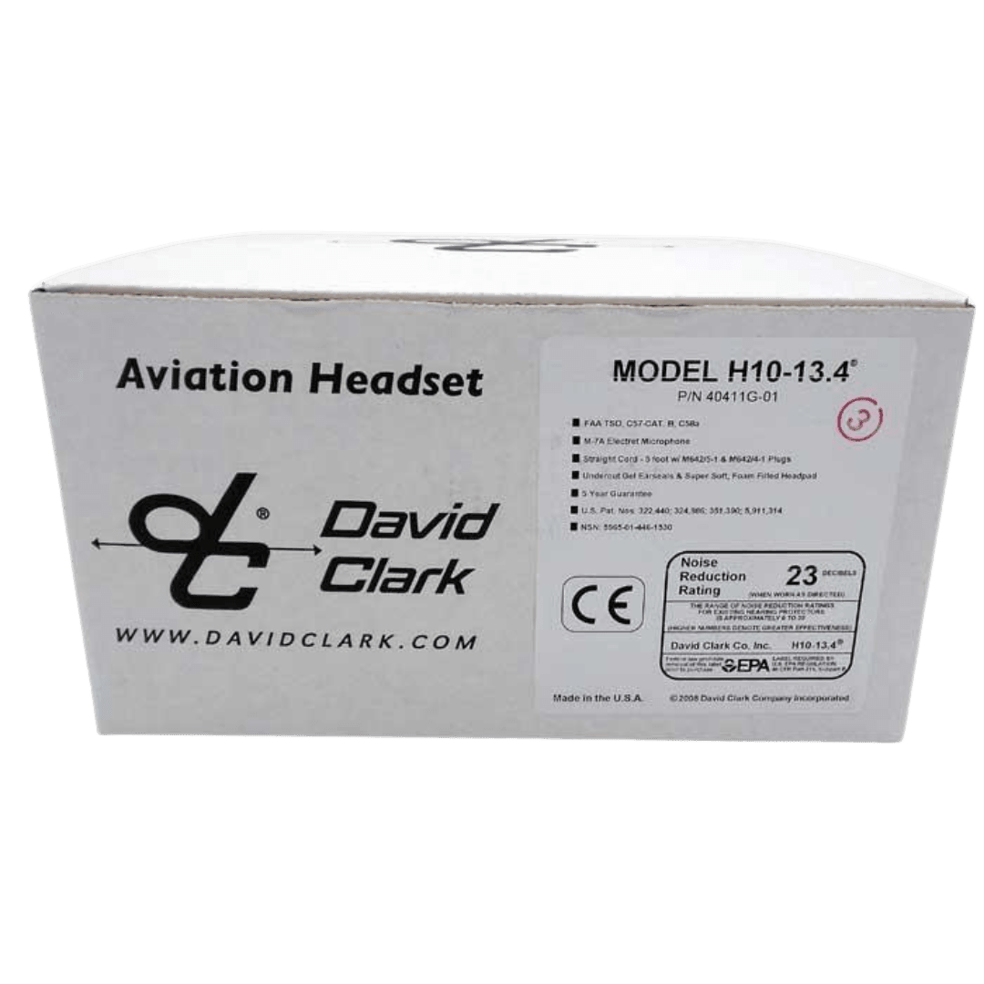 David Clark H10-13.4 Mono Headset Con Estuche - Aero Tienda