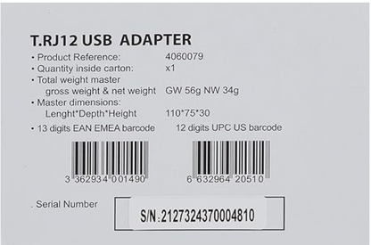 Adaptador Thrustmaster TR J12 para pedales de vuelo y carreras (PC)