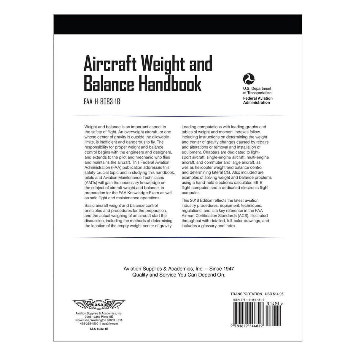 ASA Weight and Balance Handbook – vista 4