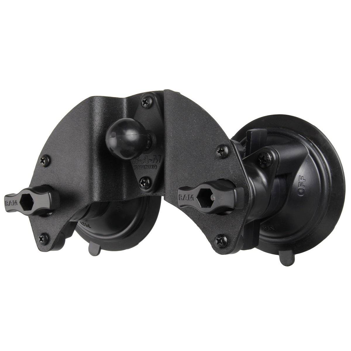 Base RAM de Doble Ventosa Pivotante con Bola de 1" (RAM-B-189B-PIV1U) - Aero Tienda
