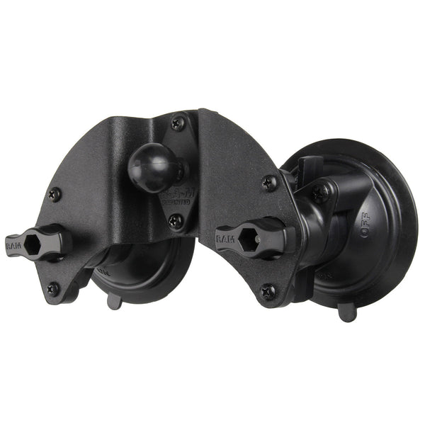 Base RAM de Doble Ventosa Pivotante con Bola de 1" (RAM-B-189B-PIV1U) - Aero Tienda