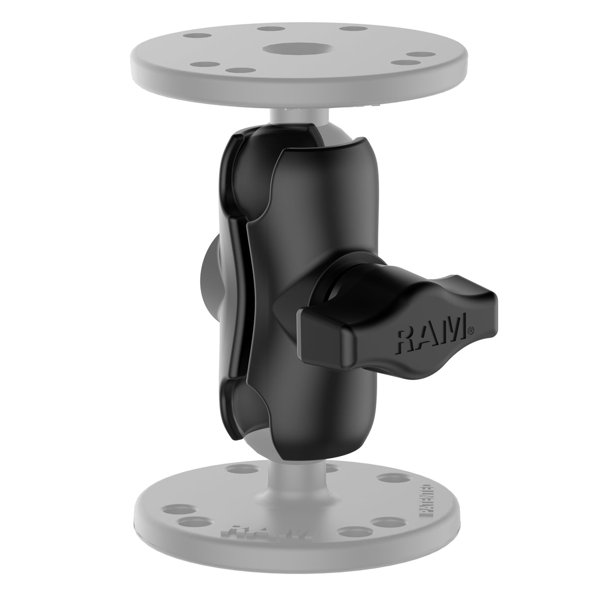 Brazo RAM Corto de Doble Casquillo para Bola de 1" (RAM-B-201U-A) - vista 2 - Aero Tienda