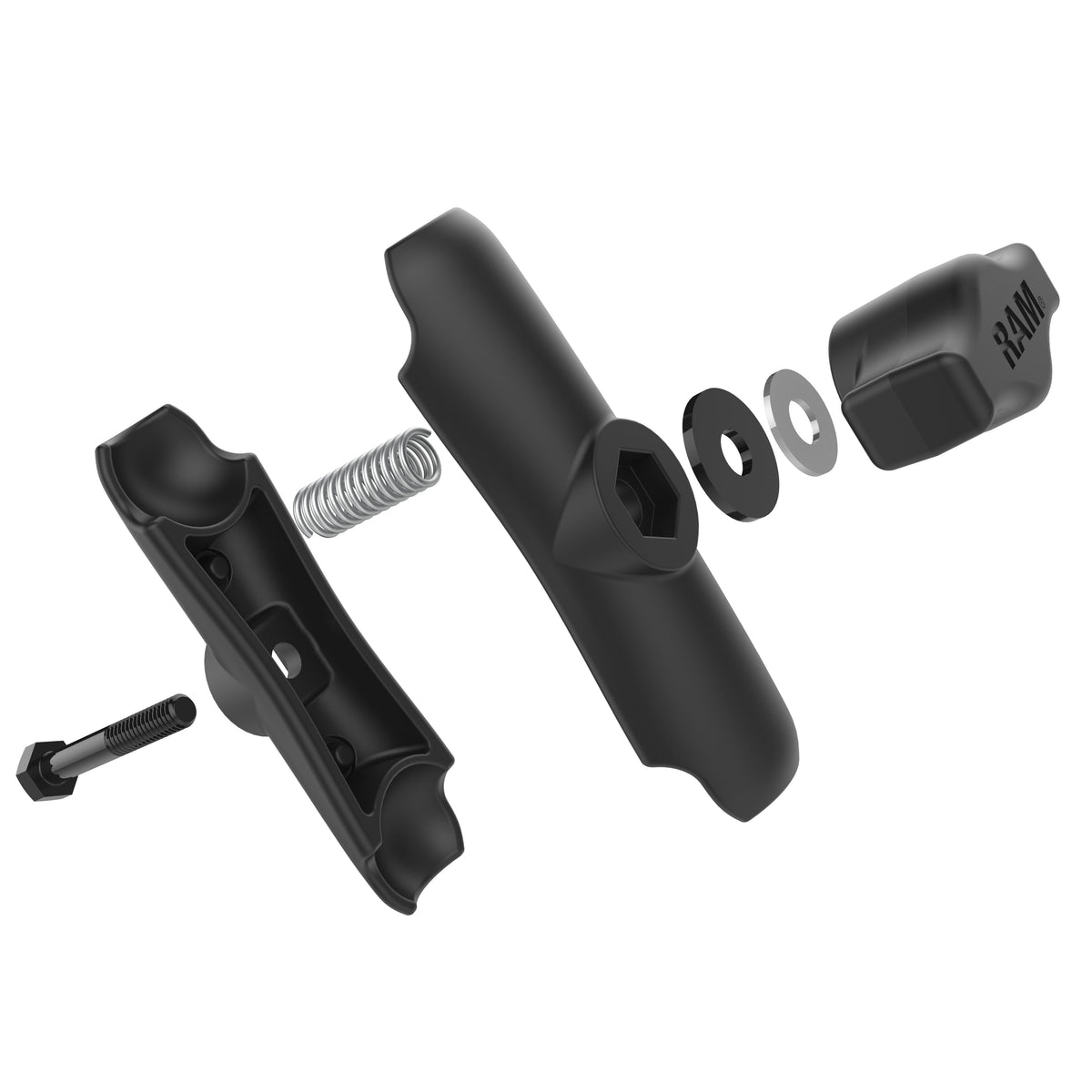 Brazo RAM Mediano de Doble Casquillo para Bola de 1" (RAM-B-201U) - vista 4 - Aero Tienda