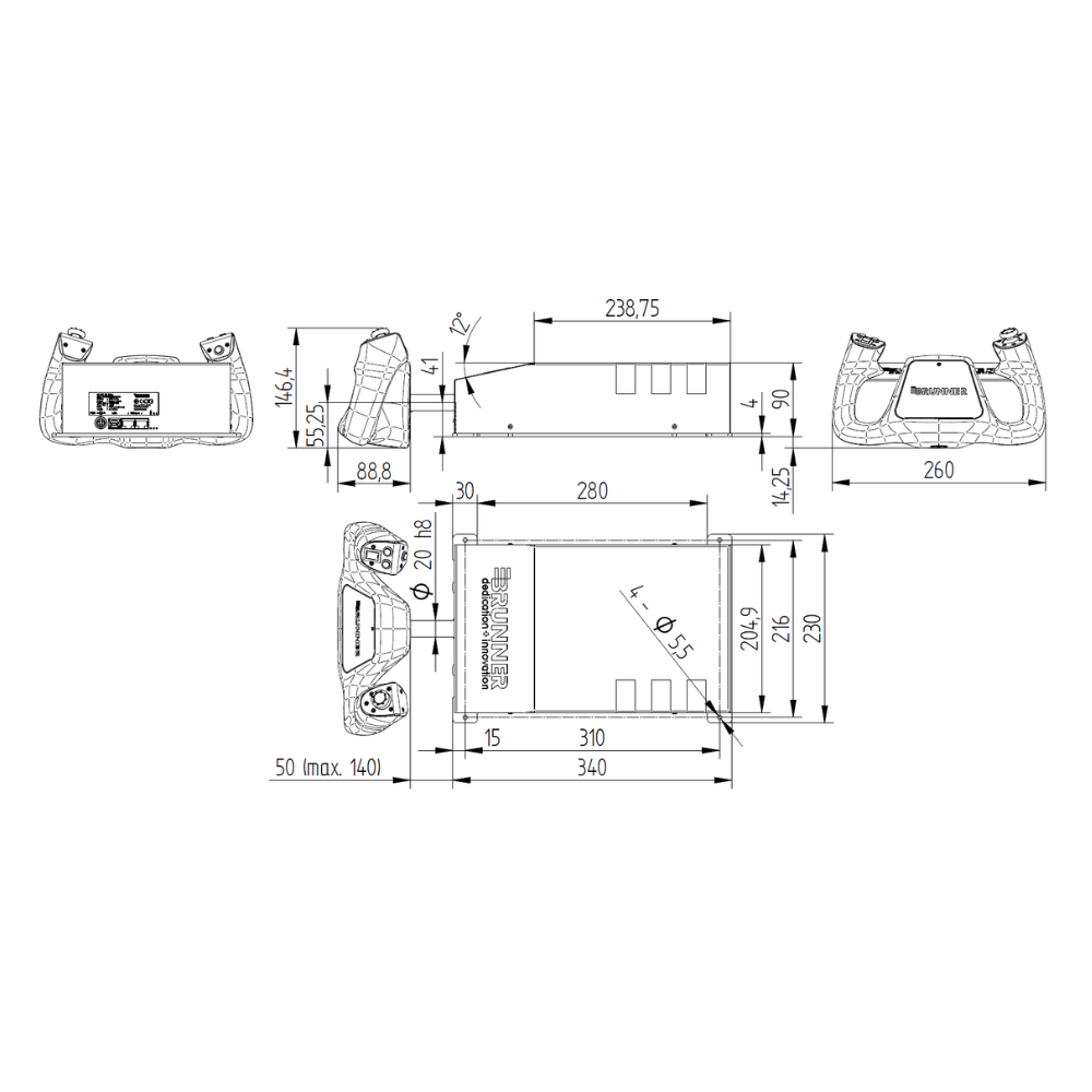 BRUNNER CLS-E NG Yoke | Yugo de Vuelo con Force Feedback estilo Beechcraft para PC - vista 5 - Aero Tienda