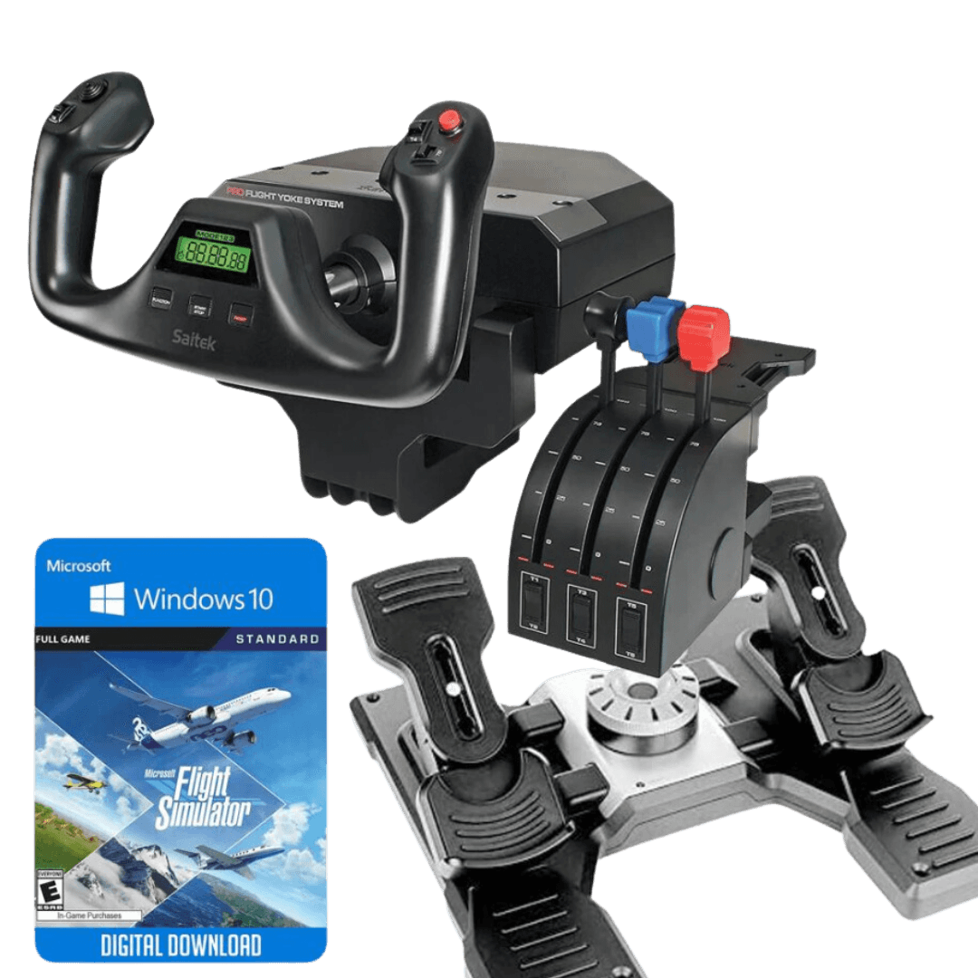 Simulador de Vuelo Logitech Saitek 4 en 1 - Aero Tienda